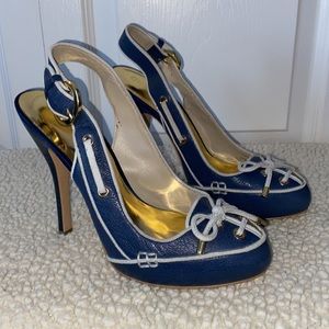 Guess by Marciano Front Lace Up with Buckle Strap Heels (Size 7)